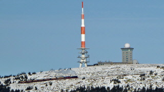 Brockenbahn am höchsten Berg im Harz